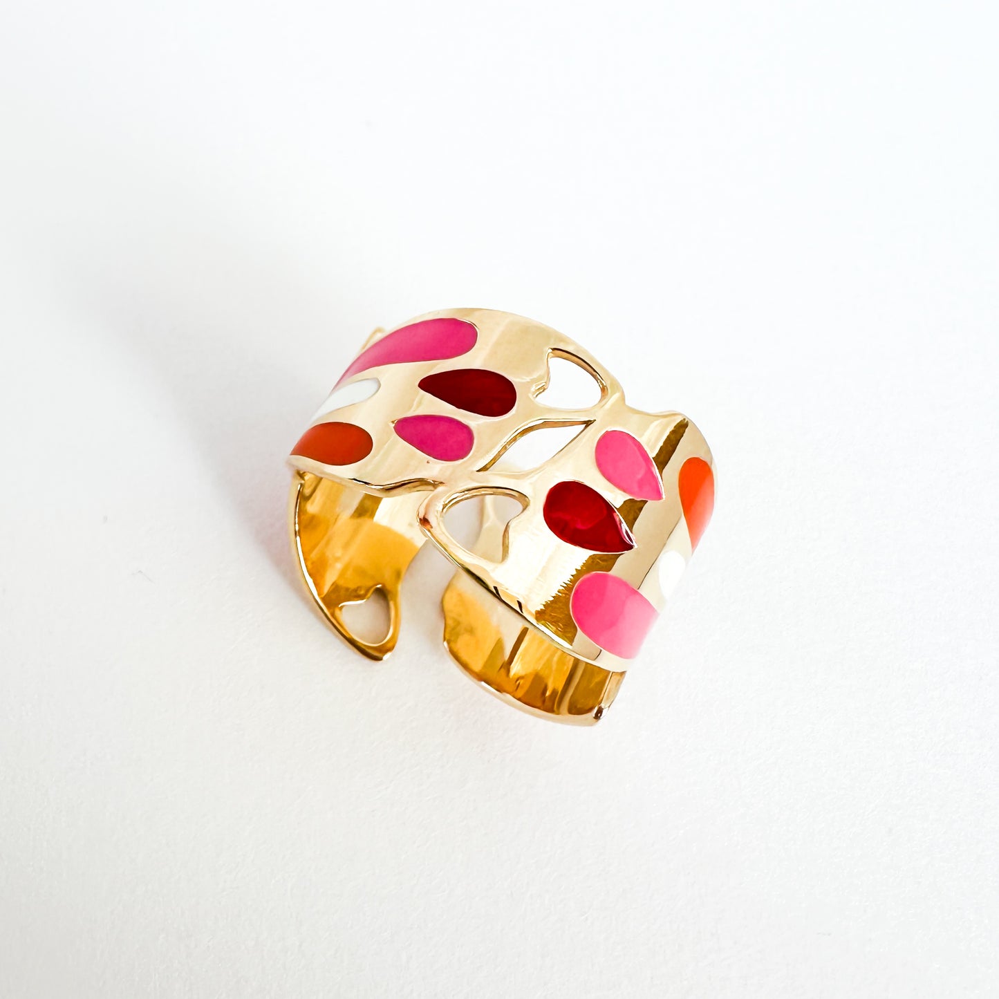 colorful enamel ring